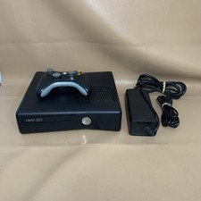 Microsoft Xbox 360 S Slim 4gb Console Bundle Controller Cables TESTED WORKING