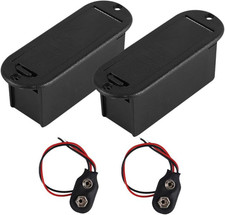 2Pcs 9V Battery Holder Case Box For Active Guitar Bass Electronics DIY