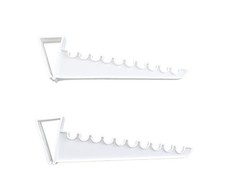 2 Pack over the Door Valet Hook Space Saver Holds 10 Hangers Hanging System Clos