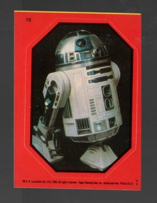 1983 Topps Star Wars: Return of the Jedi R2-D2 Red Sticker #18 Near Mint