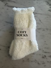 White Fuzzy Socks