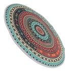  Round Rug Washable Boho Printed Rug Bedroom Hallway Carpet Room Ethnic Style