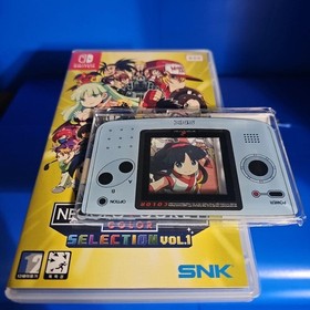 SNK Neo Geo Pocket Color Try Portable Gaming's Pearl Blue Console From JAPAN