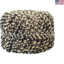 Craft-Ready 50 Yards Twisted Jute Twine   Black/Natural 3mm for Rustic Projects