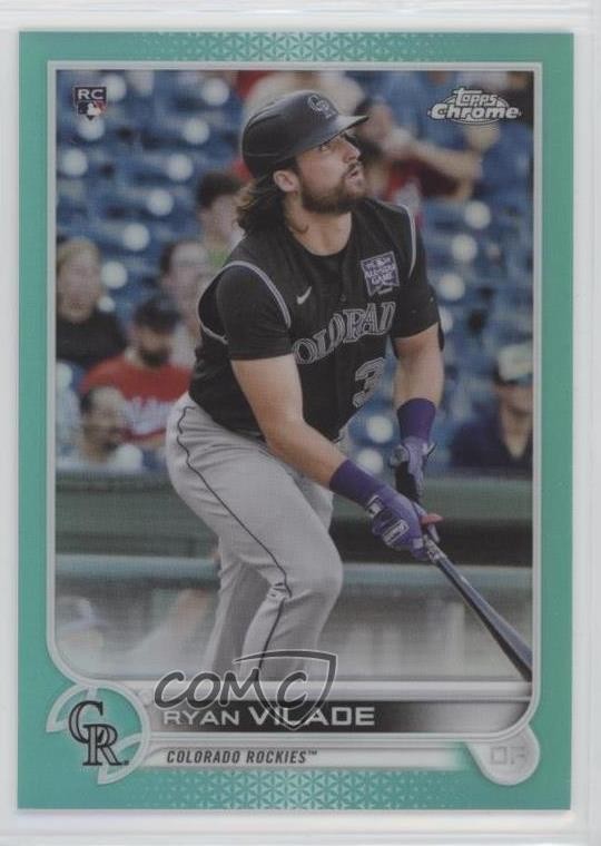 2022 Topps Chrome Aqua Refractor 35/199 Ryan Vilade #85 0w2b