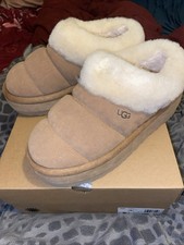 UGG Tazzlita Rare Boots Sabot Chestnut Bottesfourrure Nubuck Femme Taille 40