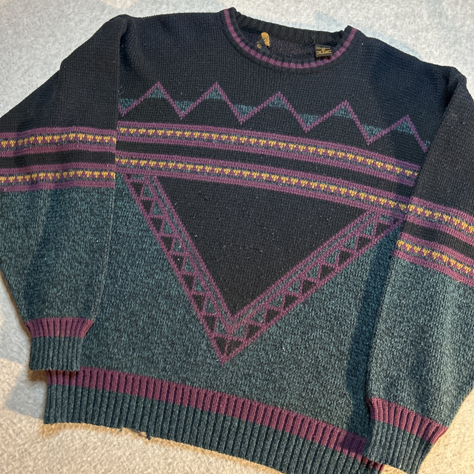 VTG Michael Gerald Pullover Multicolor Sweater - … - image 2
