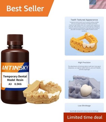 A3 Temporary Dental Model Resin 500g   High Precision 405nm DLP Compatibility