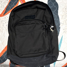 JanSport Black Solid Unisex Kids Backpack Zip Closure Padded Adjustable Straps