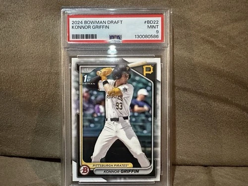 Konnor Griffin 2024 Bowman Draft #BD-22 1st RC PSA 9 Pirates