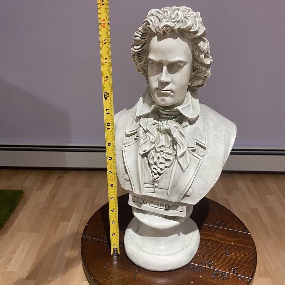 Yeso fundido Beethoven de 17 pulgadas - ¡¡¡excelente fundición!!! ¡¡Ver descripción!!! Foto 4 de 4
