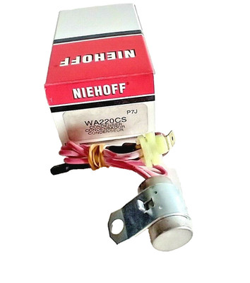 Ignition Condenser, Vintage Part NIEHOFF/BWD WA220CS (Made in USA)