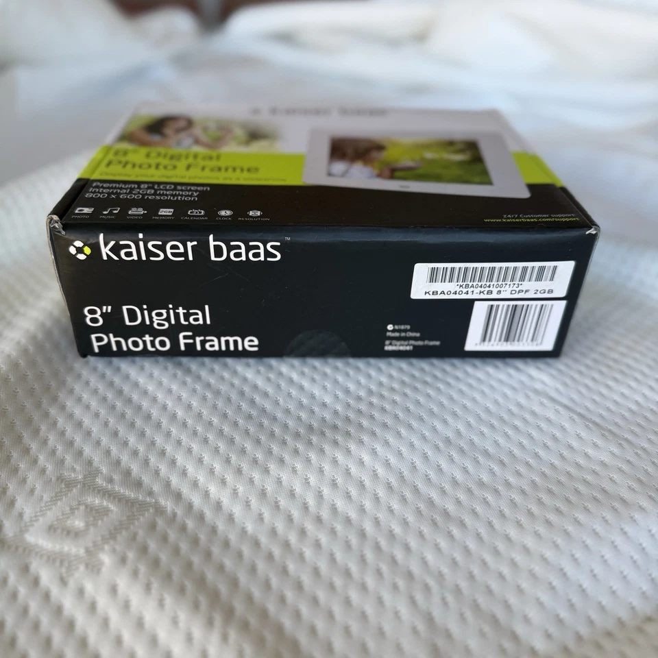 Digital Photo Frame Kaiser Baas 8 Inch New In Box White - image 4 of 4