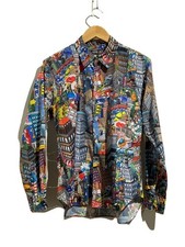 COMME des GARCONS HOMME DEUX Long Sleeve Shirt XS Polyester Multi color All over