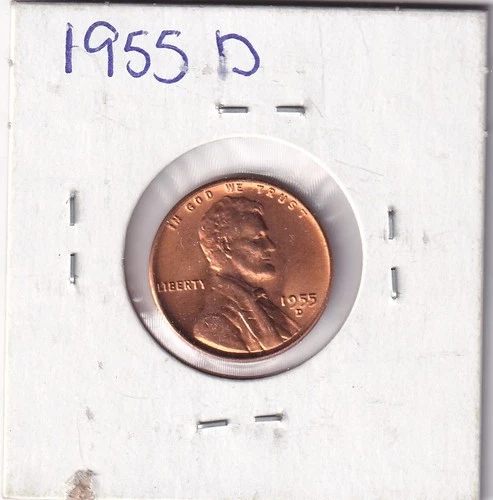 1955-D Lincoln Wheat Cent — photo from the most recent tracked eBay sale