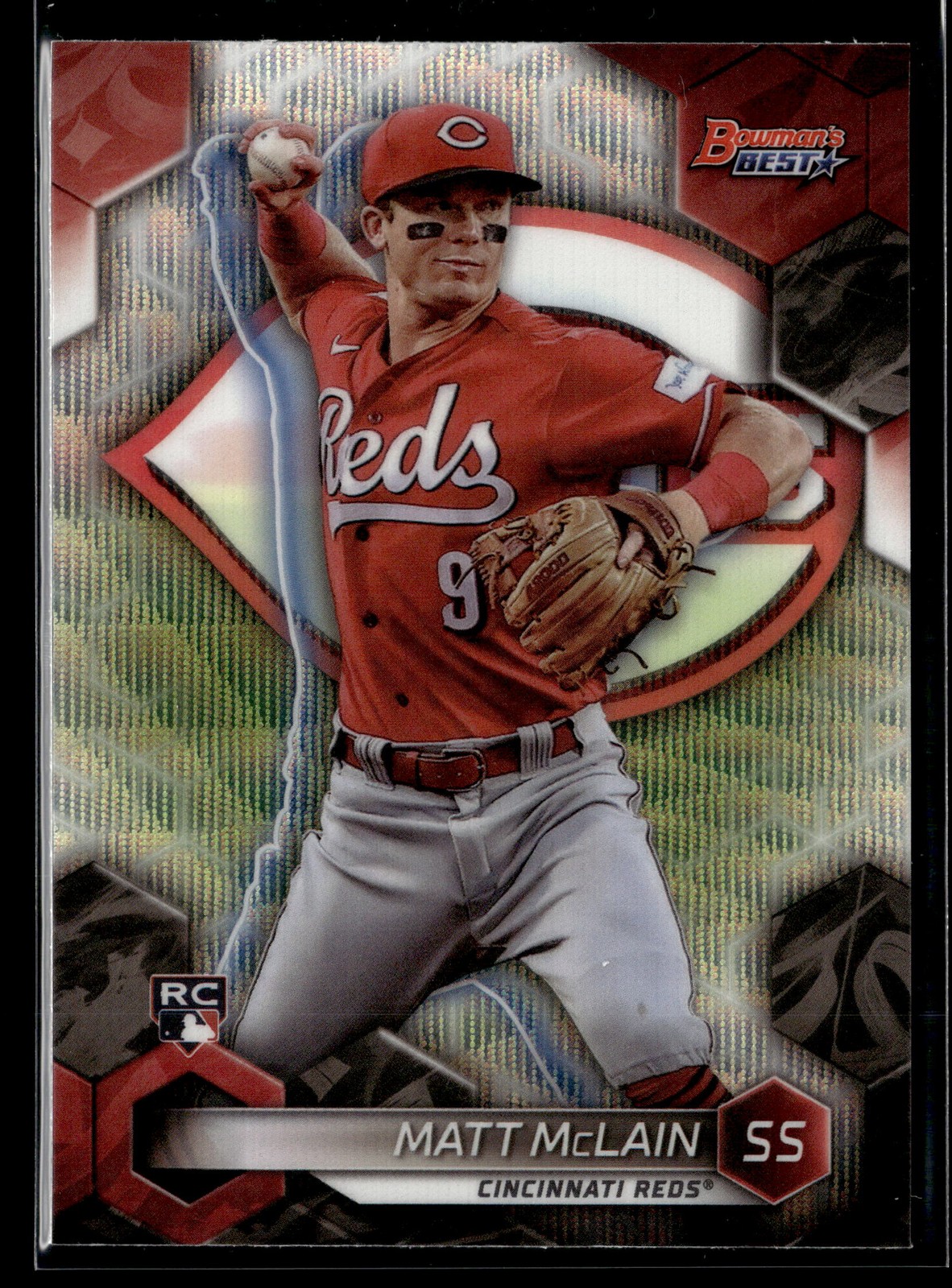 Matt McLain RC - 2023 Bowman's Best Wave Refractors Rookie #39 Cincinnati Reds
