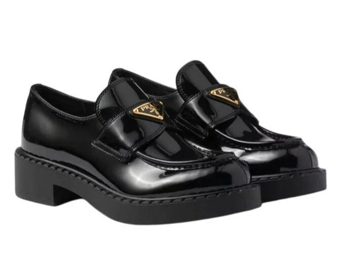PRADA Loafer Patent Leather Flats for Women for sale - eBay