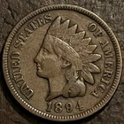 1894 Indian Head Penny Cent - Good Date - READ DESCRIPTION #94H