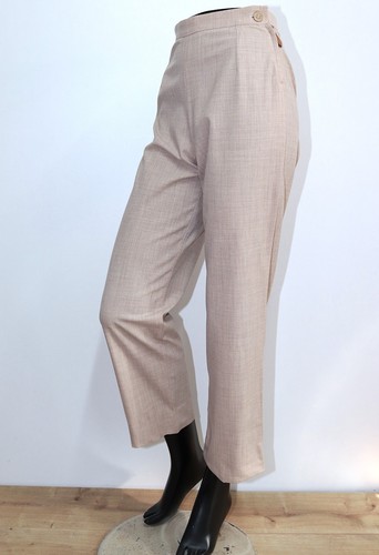 Hermès, VTG1990s Beige Lambswool Ankle Pants HERMÈS x MARTIN MARGIELA W27 Made in France