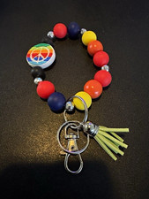 Handmade - Multi Colors Rainbow Peace Sign  K...