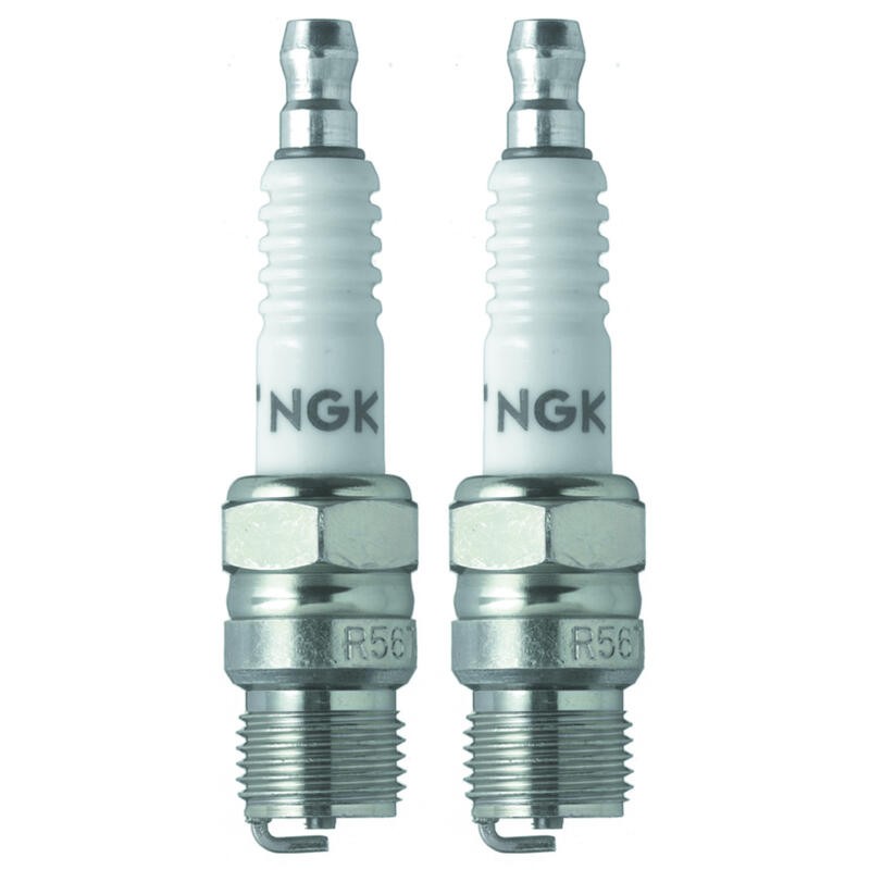 NGK Spark Plug 2817 2-PACK V-Power R5673-7 14mm Copper/Nickel, Tapered, 7
