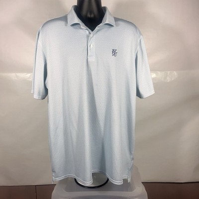 Holderness Bourne Men Polo Shirt 2XL Geometric Golf Performance Wicking Stretch