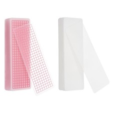 80Pcs 5.9 x 2" Washi Tape Cards with Arc Corner for Home, Pink/Blank