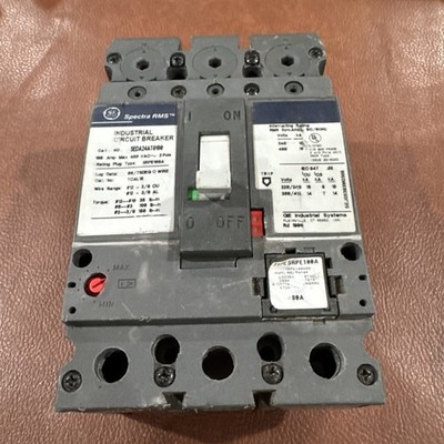 General Electric SEDA24AT0100 2 Pole 100 Amp Circuit Breaker Spectra 2P 100A 80A