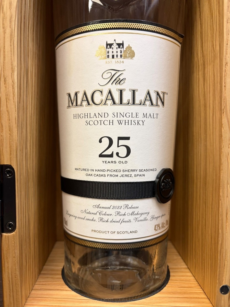 2024 Macallan 25 Years Old Whiskey Bottle - Empty | eBay