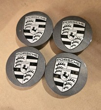 Original Porsche Macan Oem Dark Grey Center Caps Genuine Italy