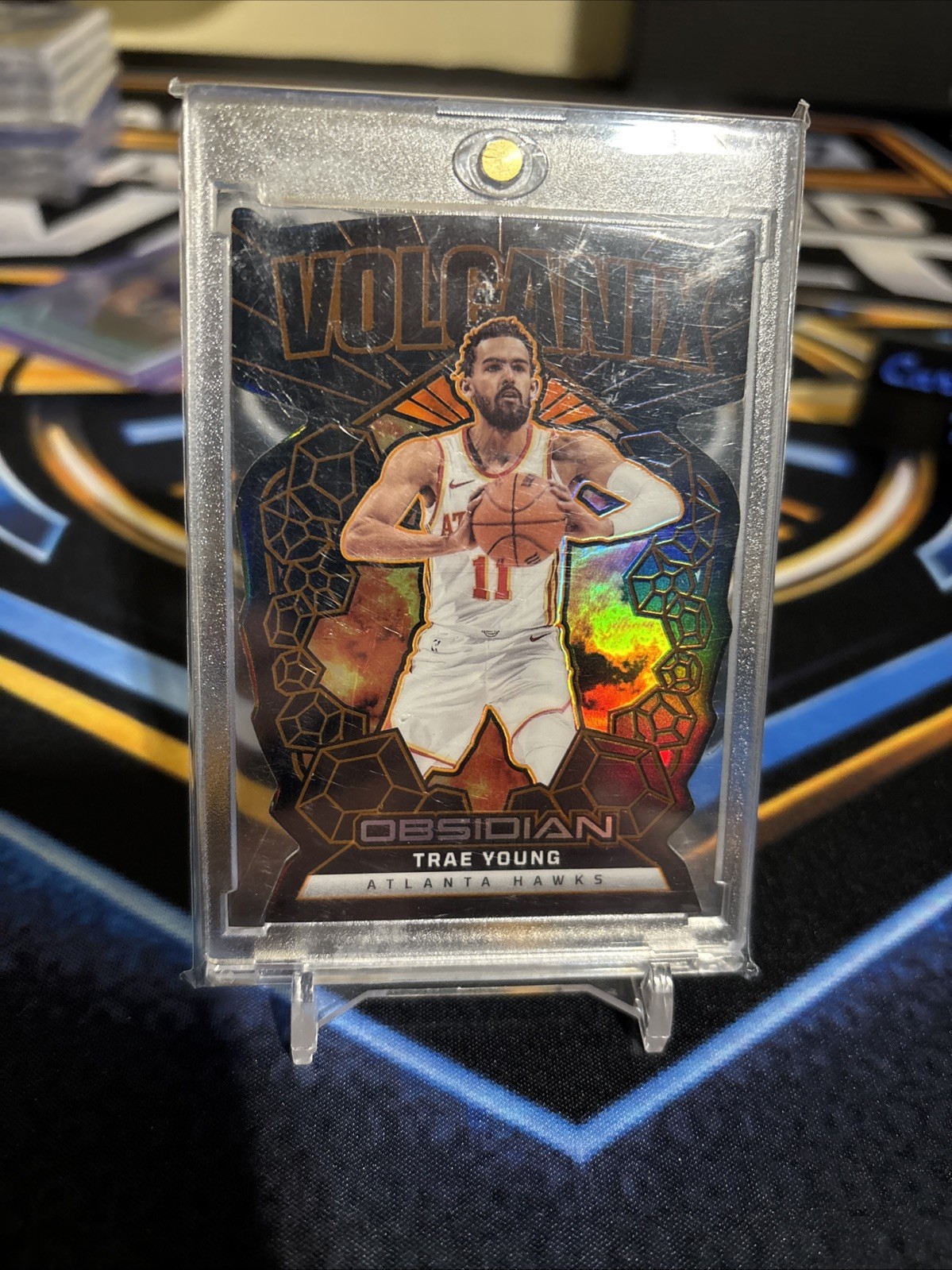 2024-25 Obsidian #12 Trae Young Volcanix Die-Cut SP - Atlanta Hawks