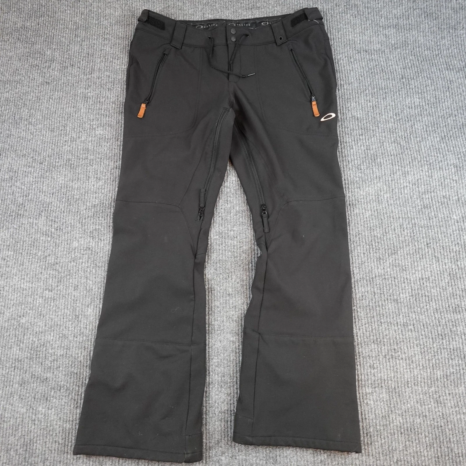 Oakley FN Dry 15K Snow Pants Mens 36x30 Black Slim Fit Softshell Ski Snowboard