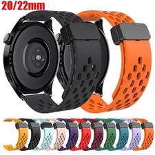 Magnetic Silicone Band 20/22mm for Samsung, Huawei, Garmin  Amazfit Smartwatch