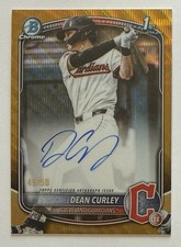 2025 Bowman Draft Chrome 1st Auto Gold Wave Refractor DEAN CURLEY /50