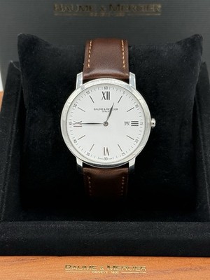 Baume & Mercier Geneva Classima 38mm Mens Leather Watch - 65735