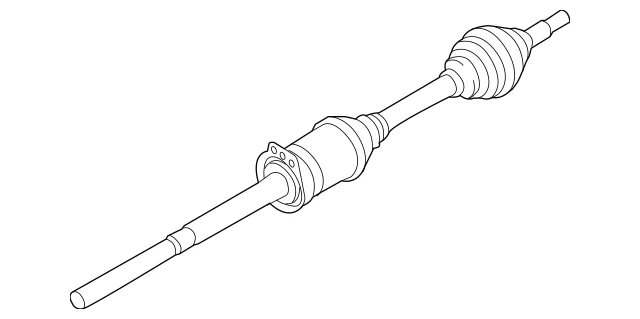 Conjunto de eje delantero derecho Ford OEM BB5Z-3B436-AB TX-1125 2011-19 Explorer Foto 3 de 4