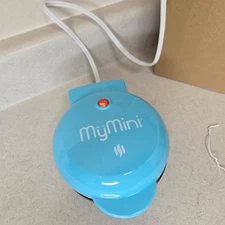 Nostalgia MyMini Blue Personal Electric Mini Griddle Tested and Works 