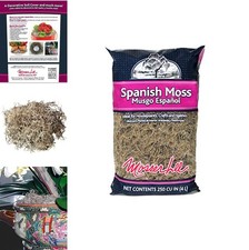 Spanish Moss 250 Cubic Inch Floral Moss for Potted Plants Terrariums Craft Decor
