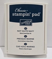 Stampin' Up Classic Ink Pad Not Quite Navy Blue Water Based Dye