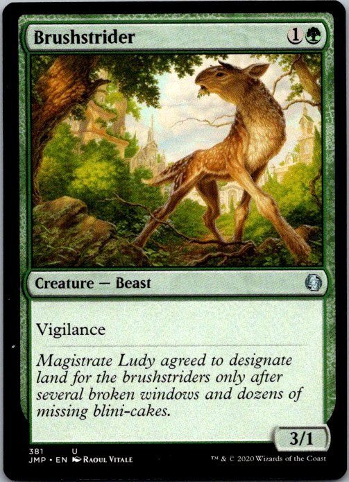Brushstrider 381 Uncommon Jumpstart Magic: The Gathering Near Mint
