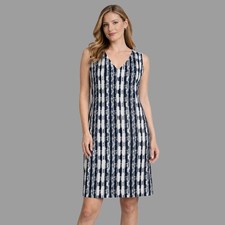 Next V Neck Geometric Patterned Shift Dress BNWT Size 10 Proffesional Business