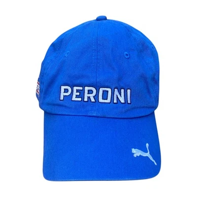 PUMA Casquette De Baseball Italie Nationale Sponsor Peroni Bleu Taille Unique - Photo 1/4