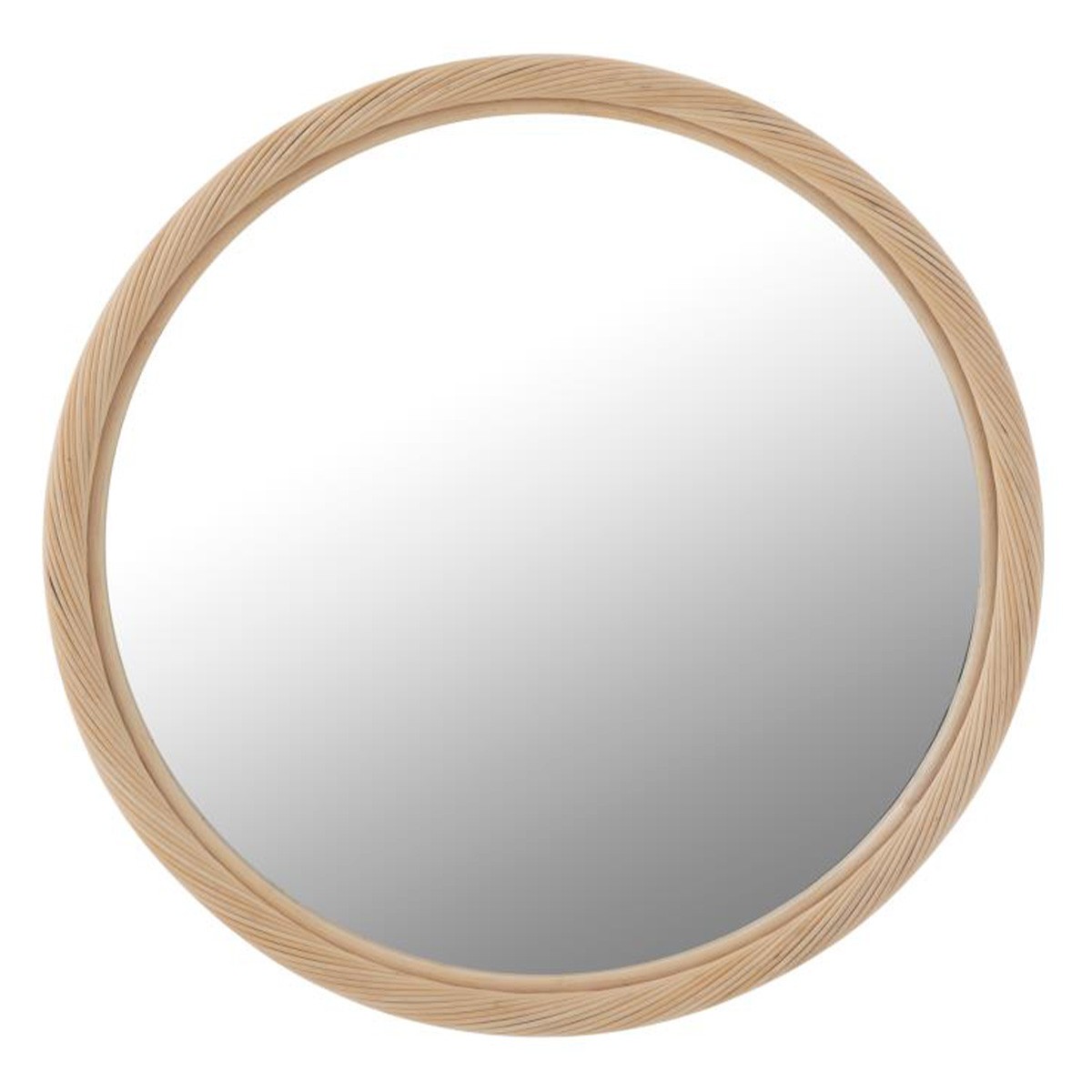 Miroir en rotin naturel Dwayne 81cm pour salon boheme et entree accueillante