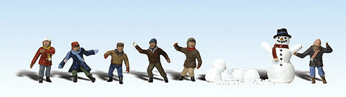 Woodland Scenics 2183 escala N acentos escénicos bola de nieve lucha 6 niños | Zustand: New
