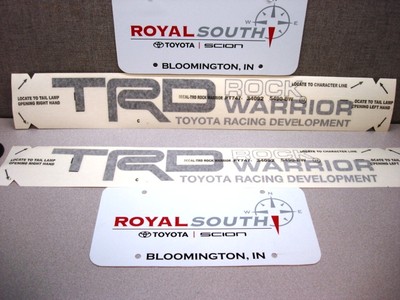 Toyota Tundra TRD Rock Warrior Black Decal Emblem Sticker Pair Genuine OE OEM