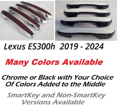 Color & Black or Chrome Door Handle Overlays 2019 -2024 Lexus ES300h U PICK CLR