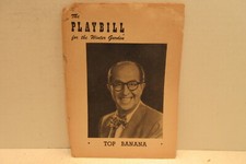 1951 Playbill For The Winter Garden Top Banana Phil Silvers Rose Marie