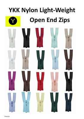 YKK leichter Open End Zip / 80 Variationen / Strick / Sportbekleidung
