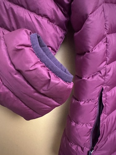 Patagonia Girl's Down Sweater Puffer Jacket Violet Red Size XL / 14 - Picture 12 of 13