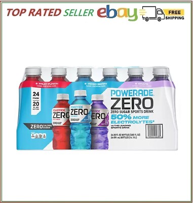 Powerade Zero Sports Drink Variety Pack (20 fl. oz., 24 pk.)